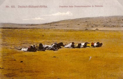 Diamantensucher im Pomonagebiet, Postkarte