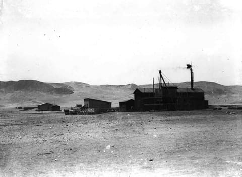 Maschinenhaus in Pomona um 1910