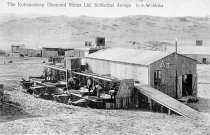 Setzmaschinen-Anlage der Kolmanskop Diamond Mines Ltd.