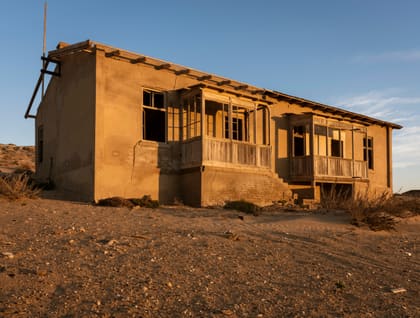 Haus im Abendlicht